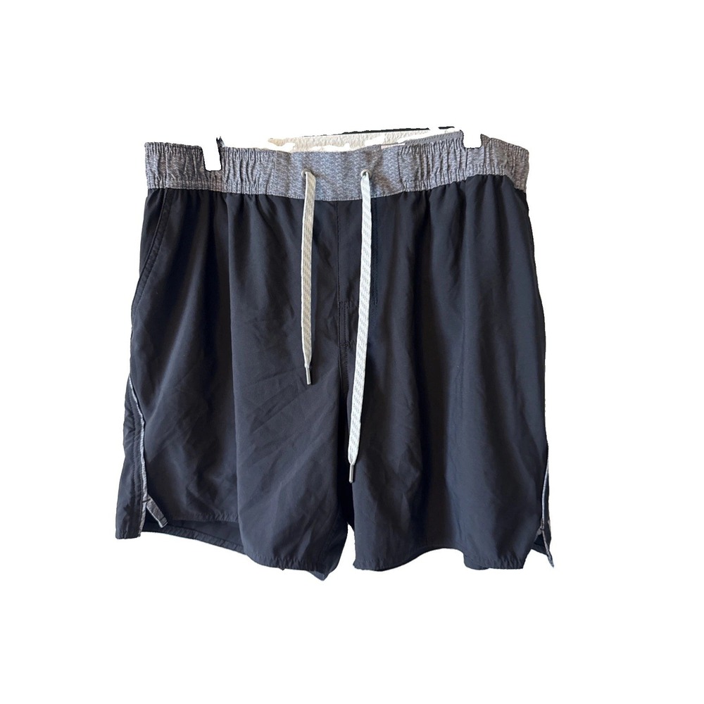 Vuori Trail Black Mens Activewear Drawstring Lined Shorts V341 Large